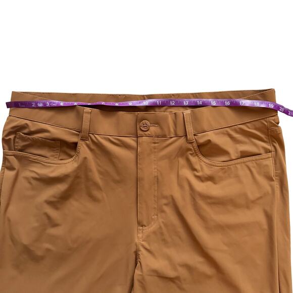 Callaway Golf Pants Mens 38x30 Brown Rust Lightweight Performance Flat Front - Picture 6 of 11